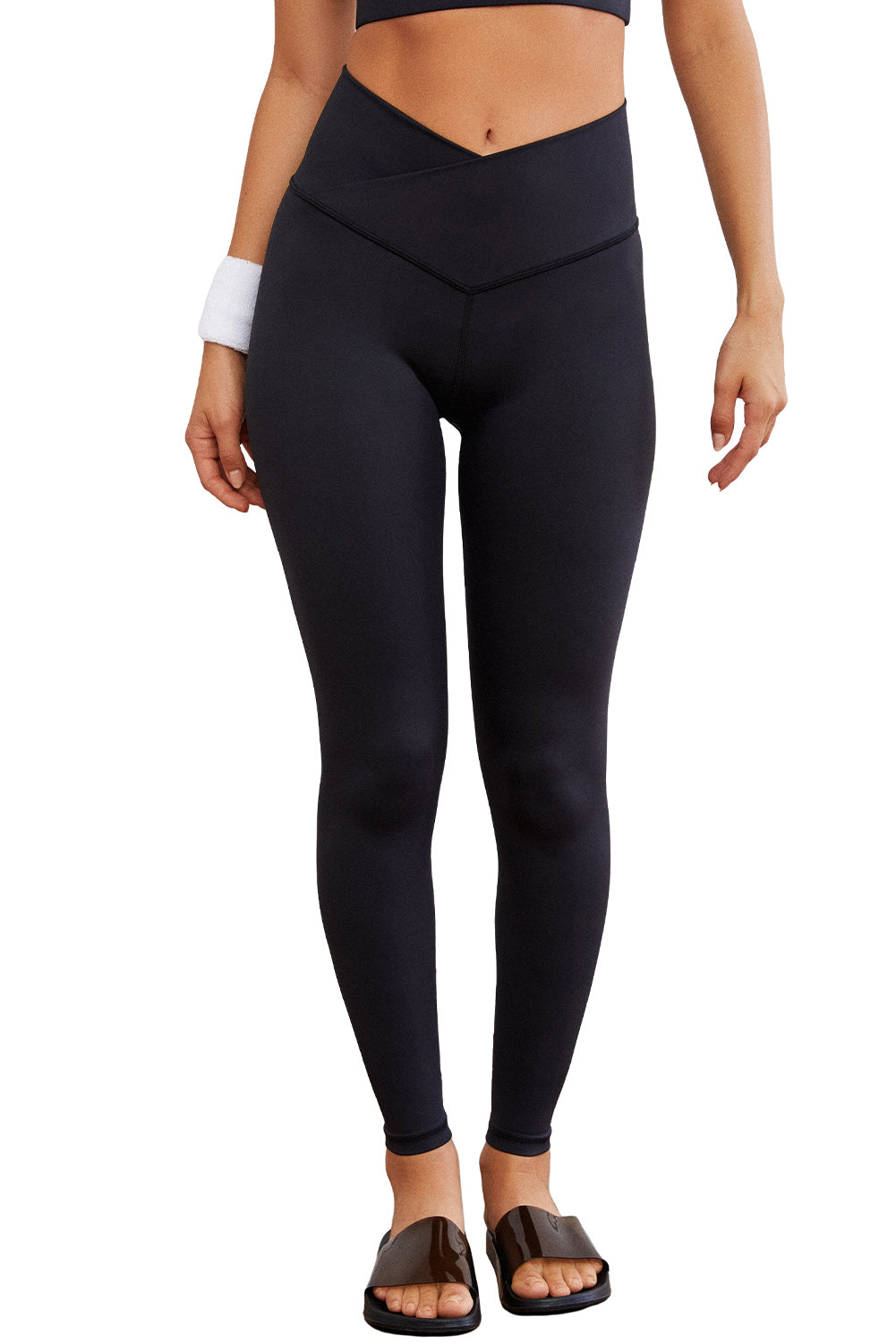 Black seamless leggings - arched waist