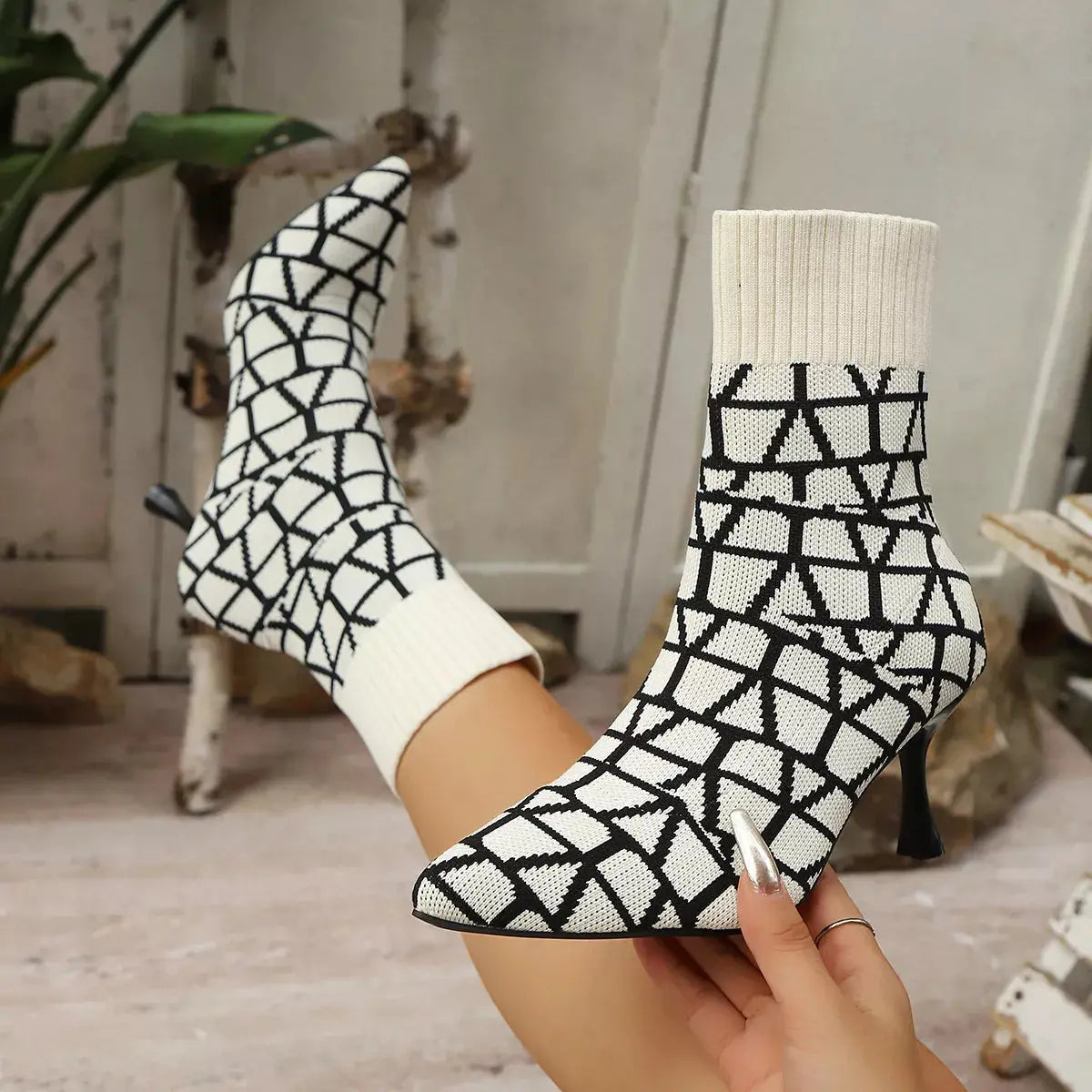 Point Toe Flared Heel Boots Simply Love