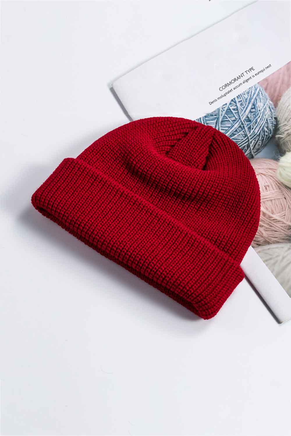 Cozy Rib-Knit Cuff Beanie.