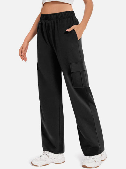 Pocketed High Waist Pants.