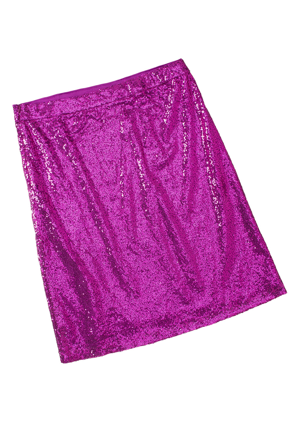 Violet sequin midi skirt plus size