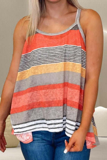 Color Block Round Neck Cami.