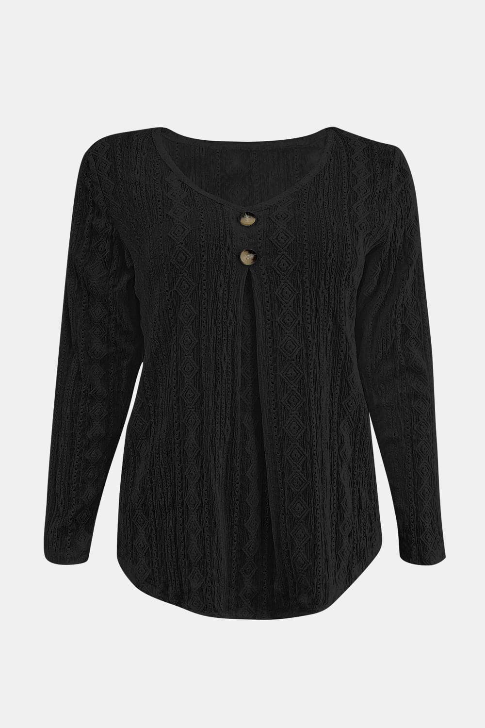 Chic V-neck long sleeve top