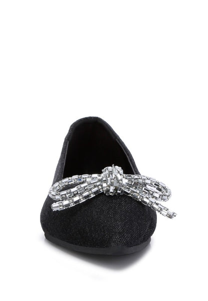 Ellerby embellished bow ballet flats