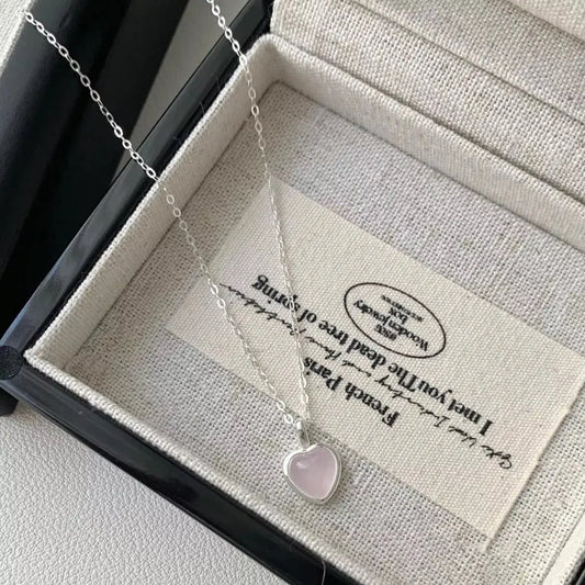 925 Sterling Silver Heart Pendant Necklace Simply Love