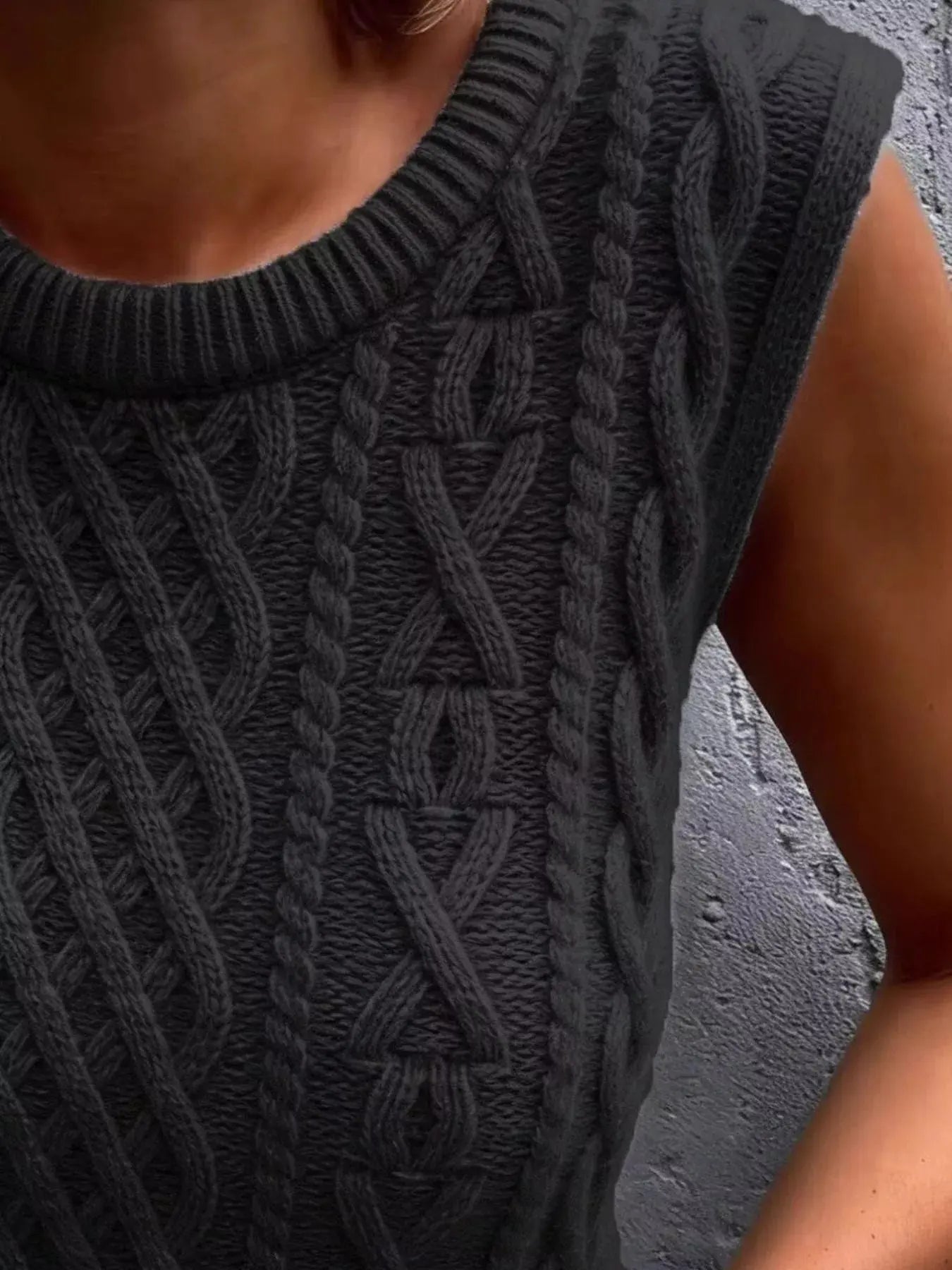 Cable Knit Sweater Vest Simply Love