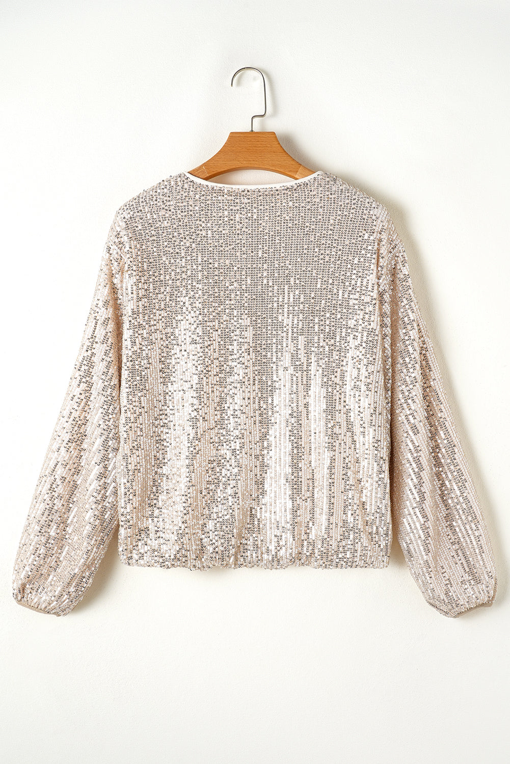 Glam apricot sequin jacket