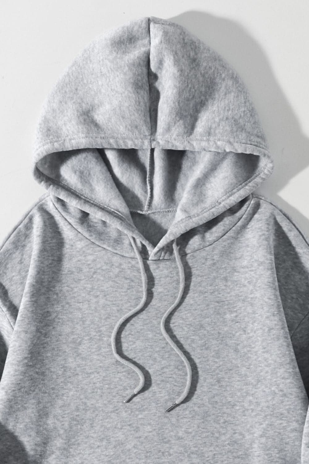 Drawstring Dropped Shoulder Hoodie.