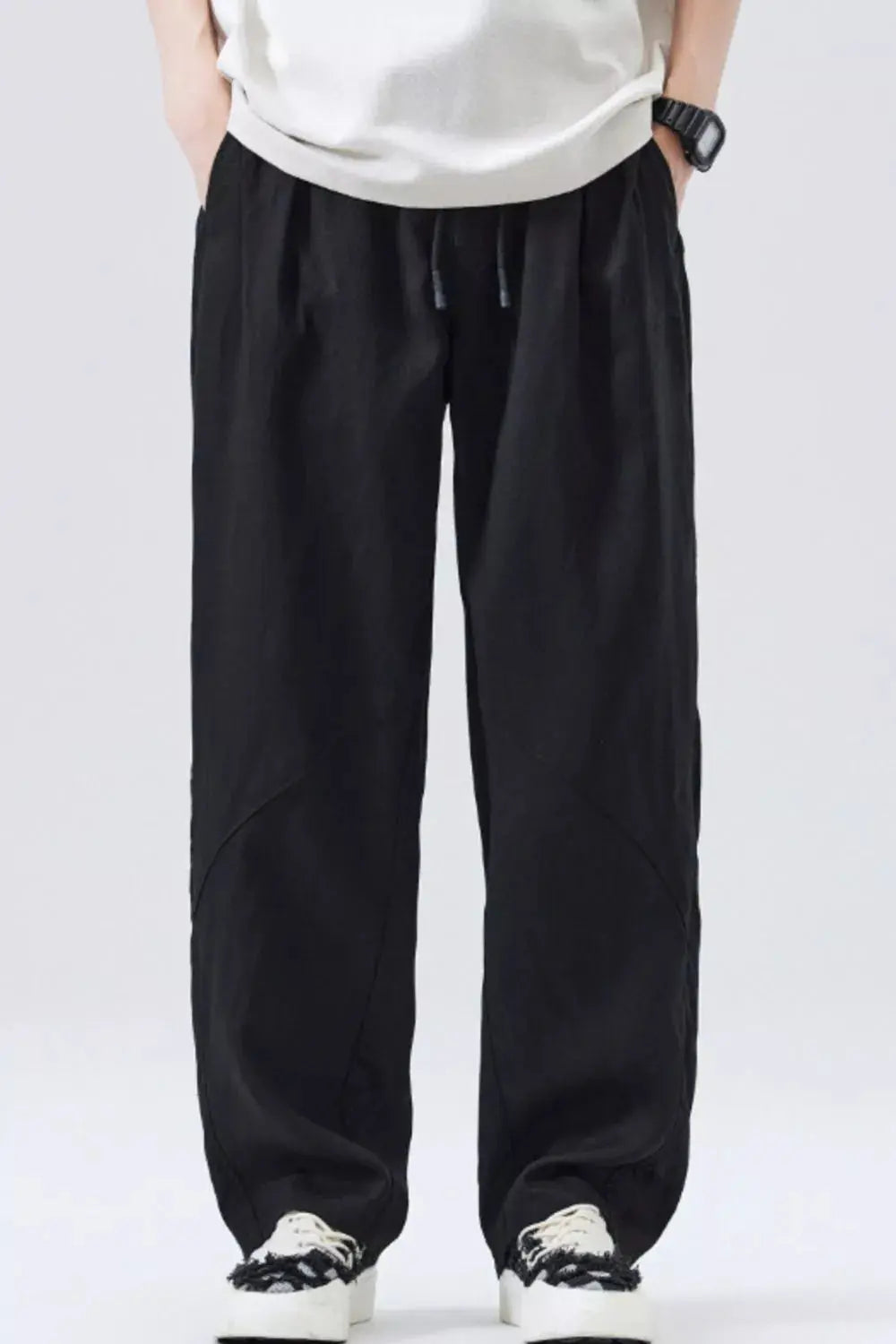 Men's Loose Fit Drawstring Casual Pants Simply Love