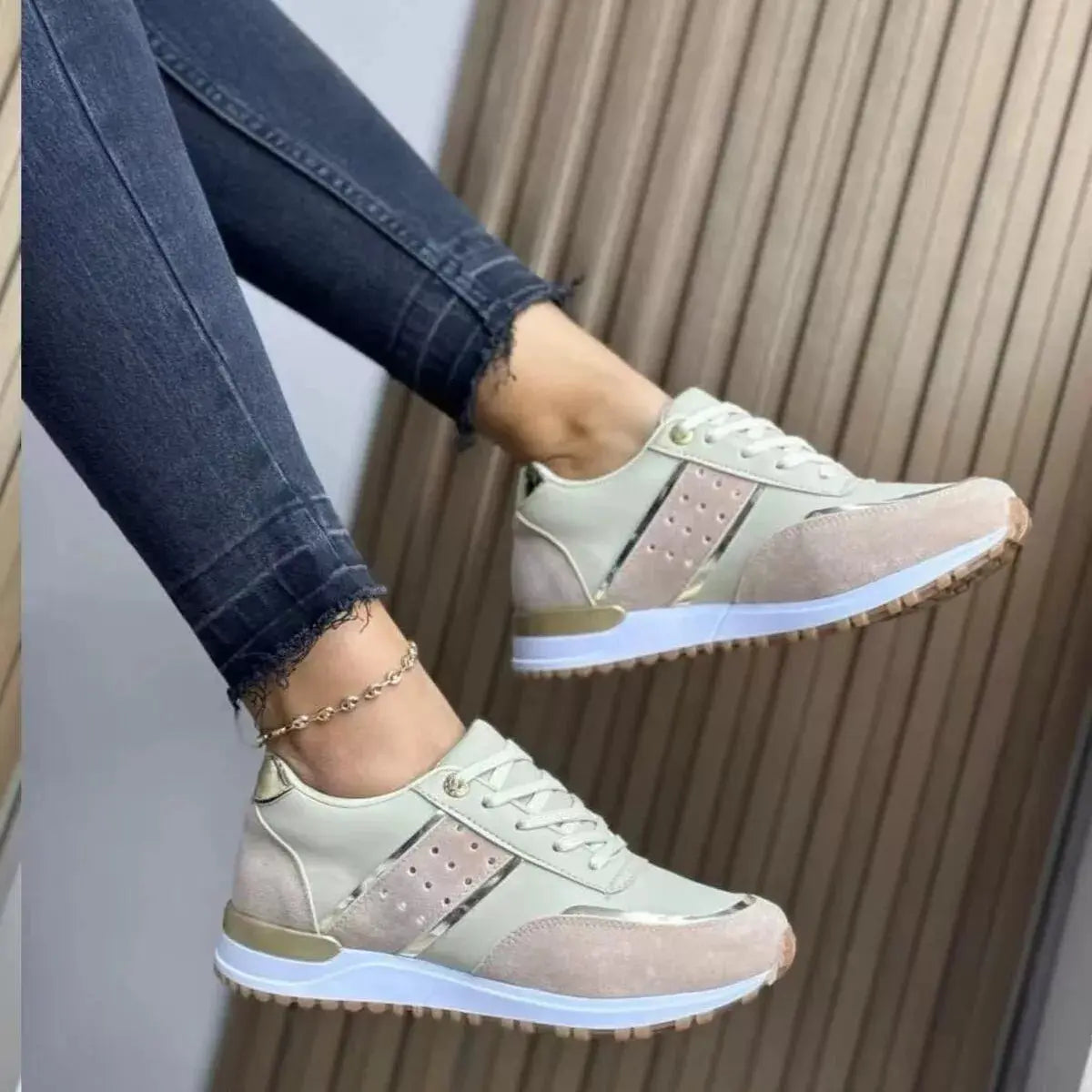 Round Toe Lace Up Athletic Simply Love
