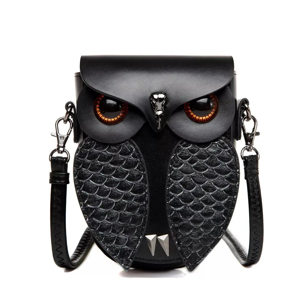 Owl Design Leather Crossbody Bag Simply Love