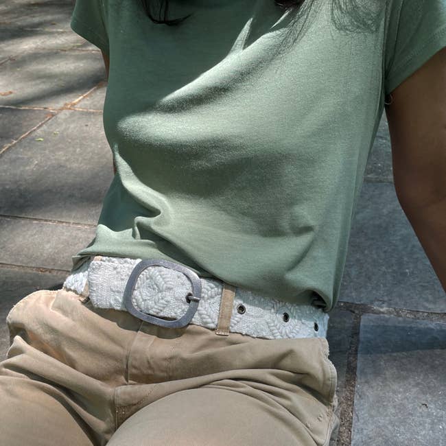 Wandering Clouds Embroidered Wool Belt Handmade Accessory Fitkitty Culture Athleisure Wear, Yoga Wear & Women's Clothing
