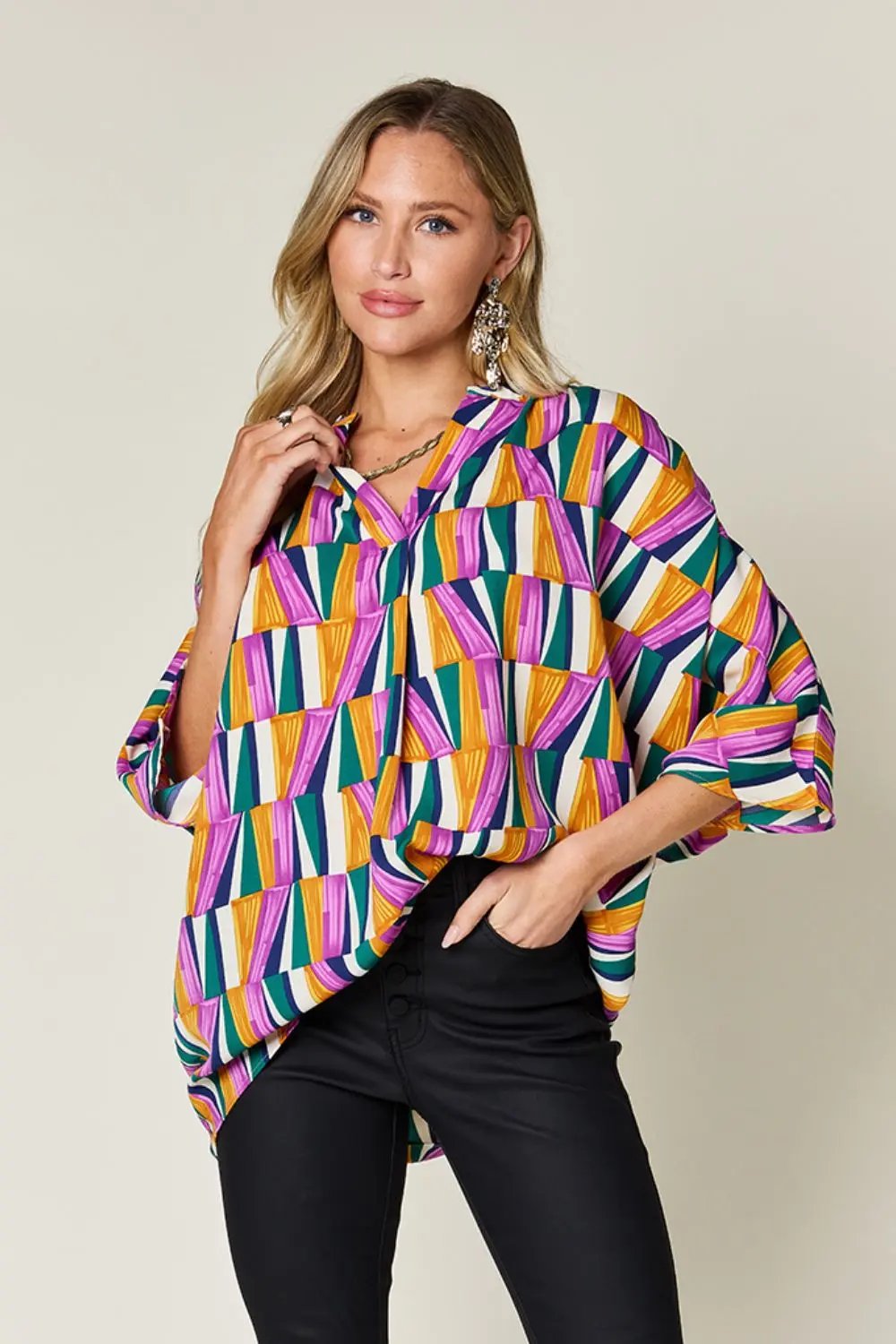 Double Take: Geometric Blouse - Love Salve
