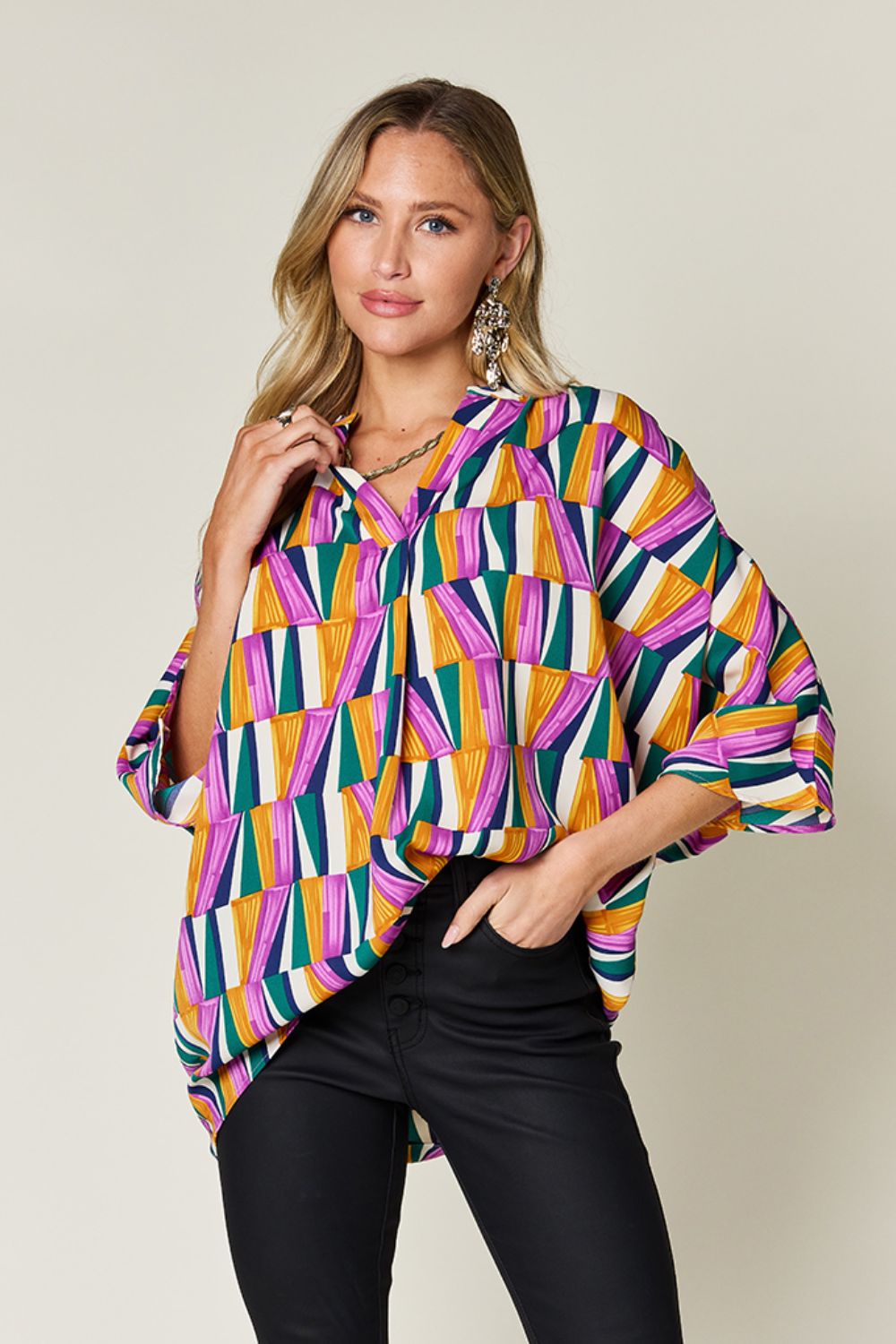 Double Take: Geometric Blouse