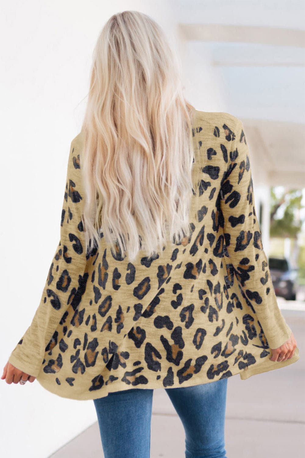 Printed Long Sleeve Cardigan.