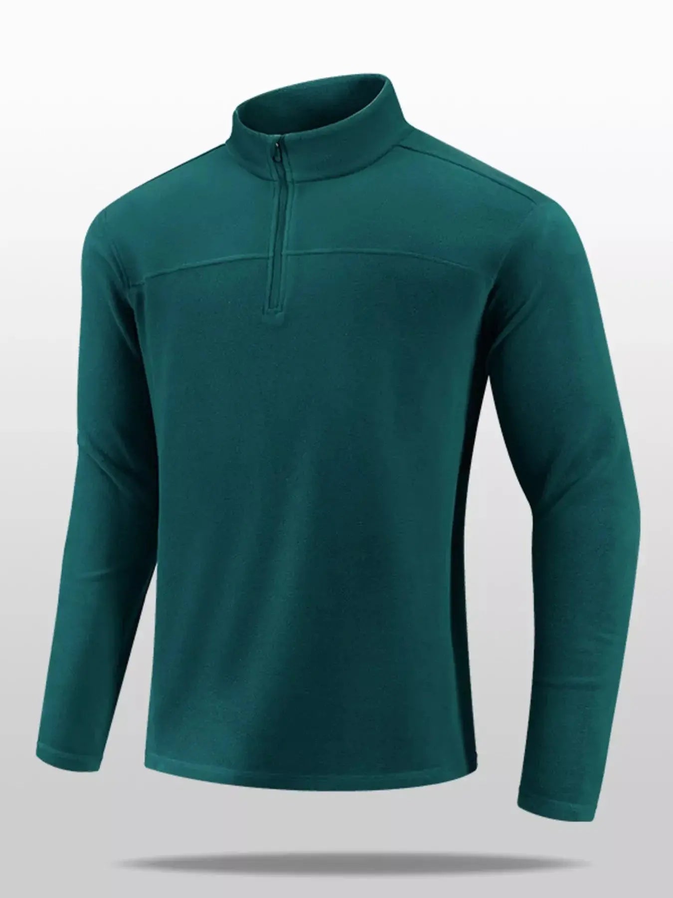 Men's Plus Size Quarter Zip Long Sleeve Sweatshirt Simply Love