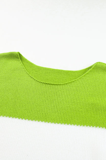 Chic green plus size sweater