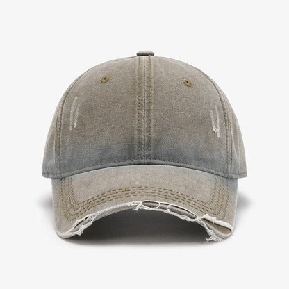 Distressed Washed Adjustable Baseball Cap.