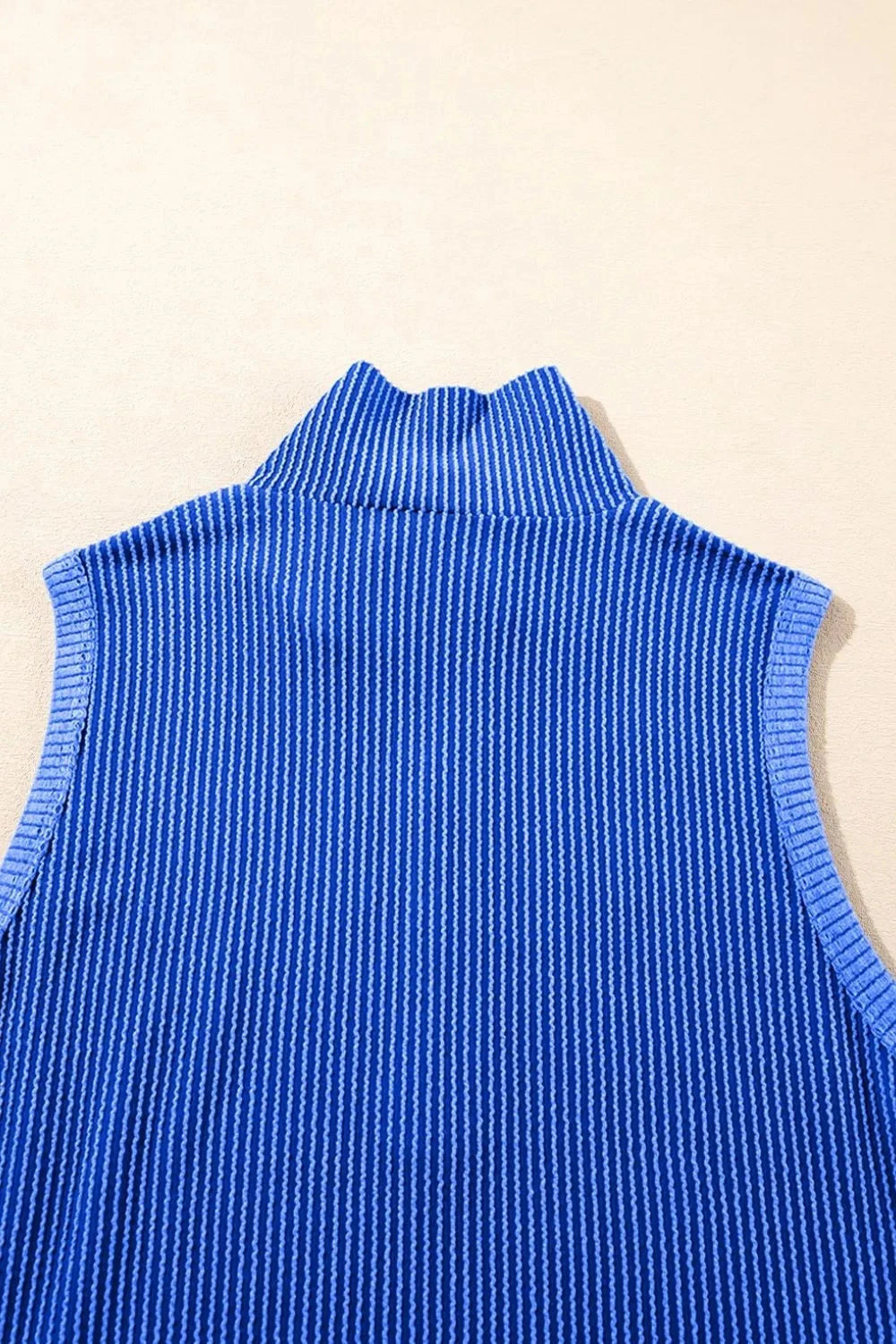 Corded Collared Half Zip Tank and Shorts Set Simply Love