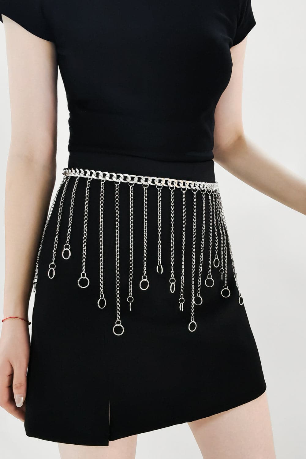 Fringe Chain Alloy Belt.