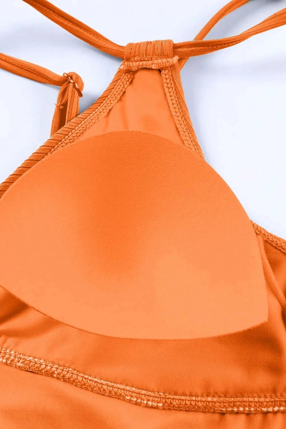 Drawstring Plunge One-Piece Swimwear Simply Love