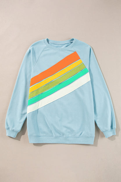 Vibrant colorblock sweatshirt