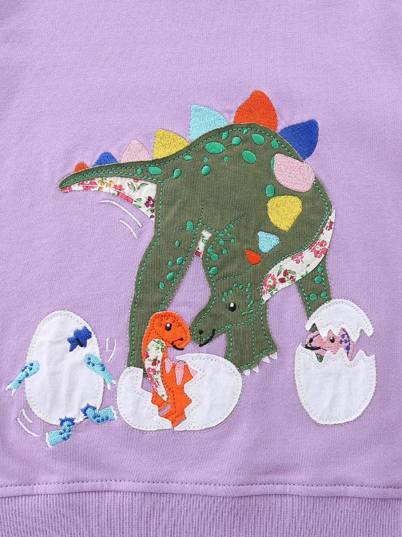 Children's Dinosaur Graphic Round Neck Sweatshirt Simply Love