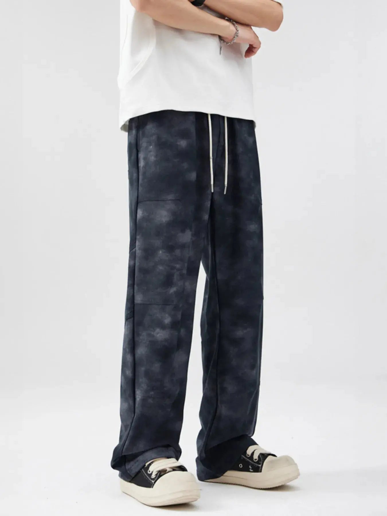 Men's Full Size Vintage Wash Wide Leg Pants Plus Size Simply Love