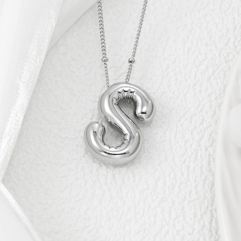 Bubble Letter Pendant Necklace – Pop Your Style! Coco’s Tee Boutique
