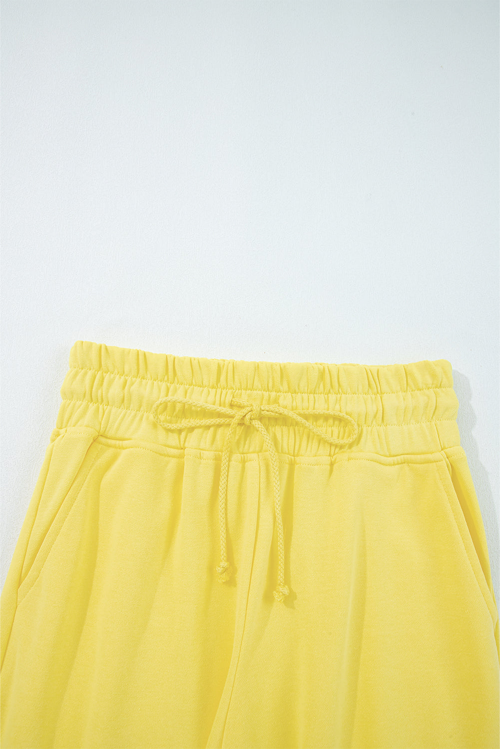 Yellow Cream Puff Sleeve Crop Top and Wide Leg Pants Dear-Lover Dropshipping