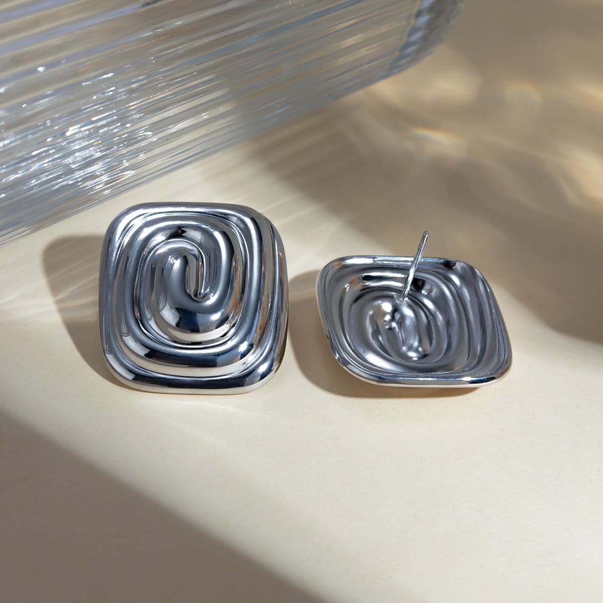 Stainless Steel Stud Earrings.