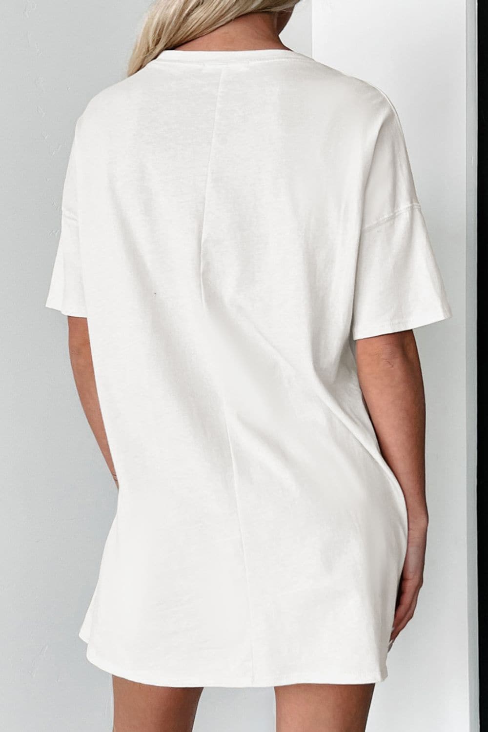 Graphic Round Neck Short Sleeve Oversize T-Shirt.