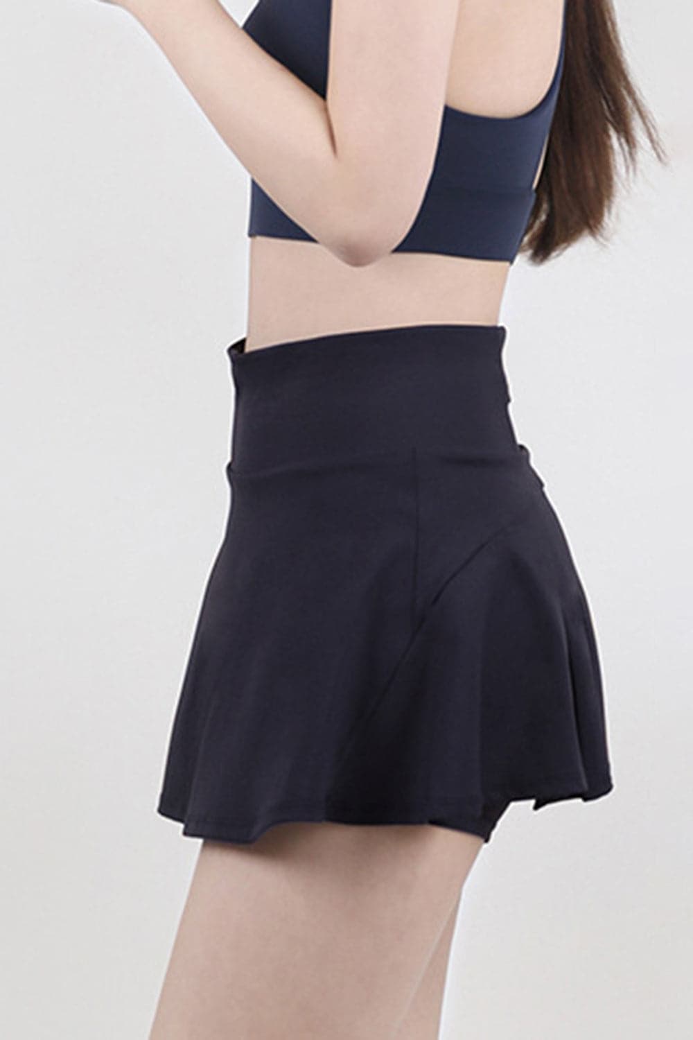 High Waist Pleated Active Skirt.