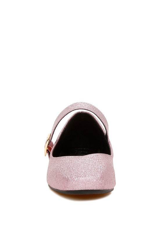 Herma glitter ballerinas with buckle