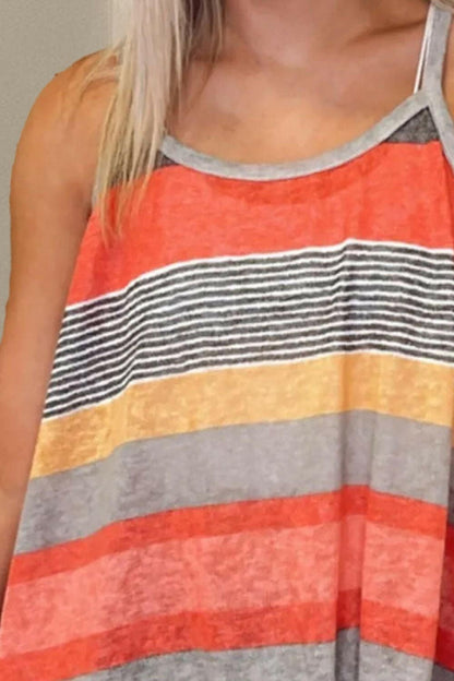 Color Block Round Neck Cami.