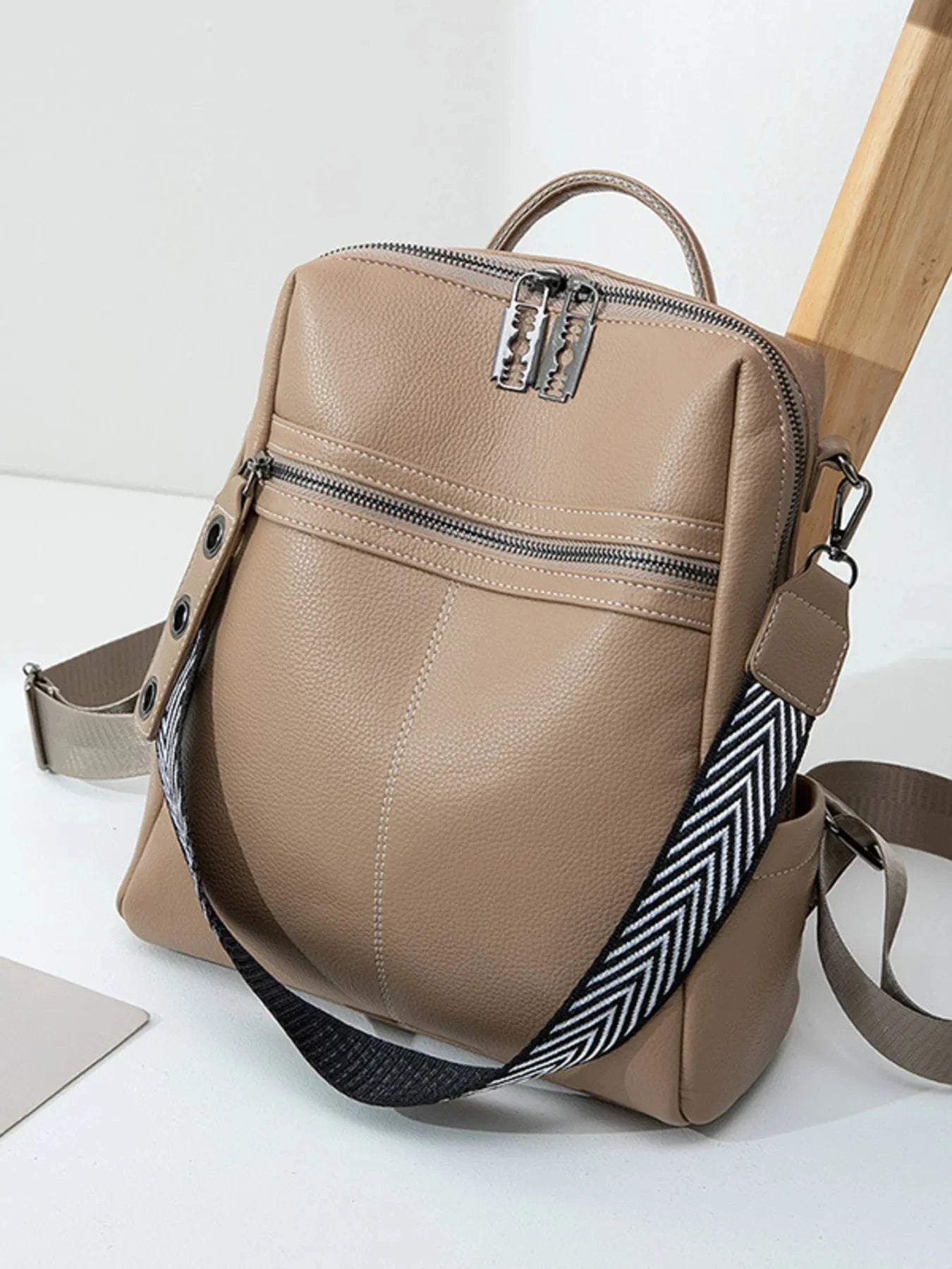 Leather Multi-Compartment Backpack Bag Coco’s Tee Boutique