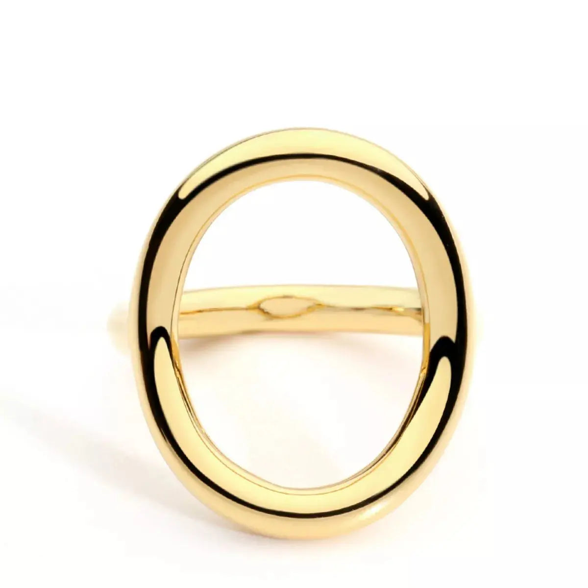 18K Gold-Plated Copper Round Ring Simply Love