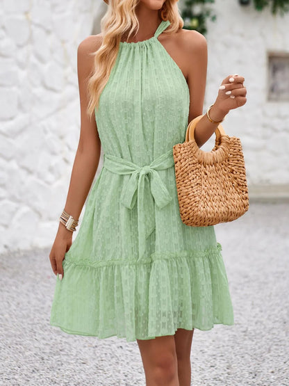 Sweet Summer Charm Halter Dress