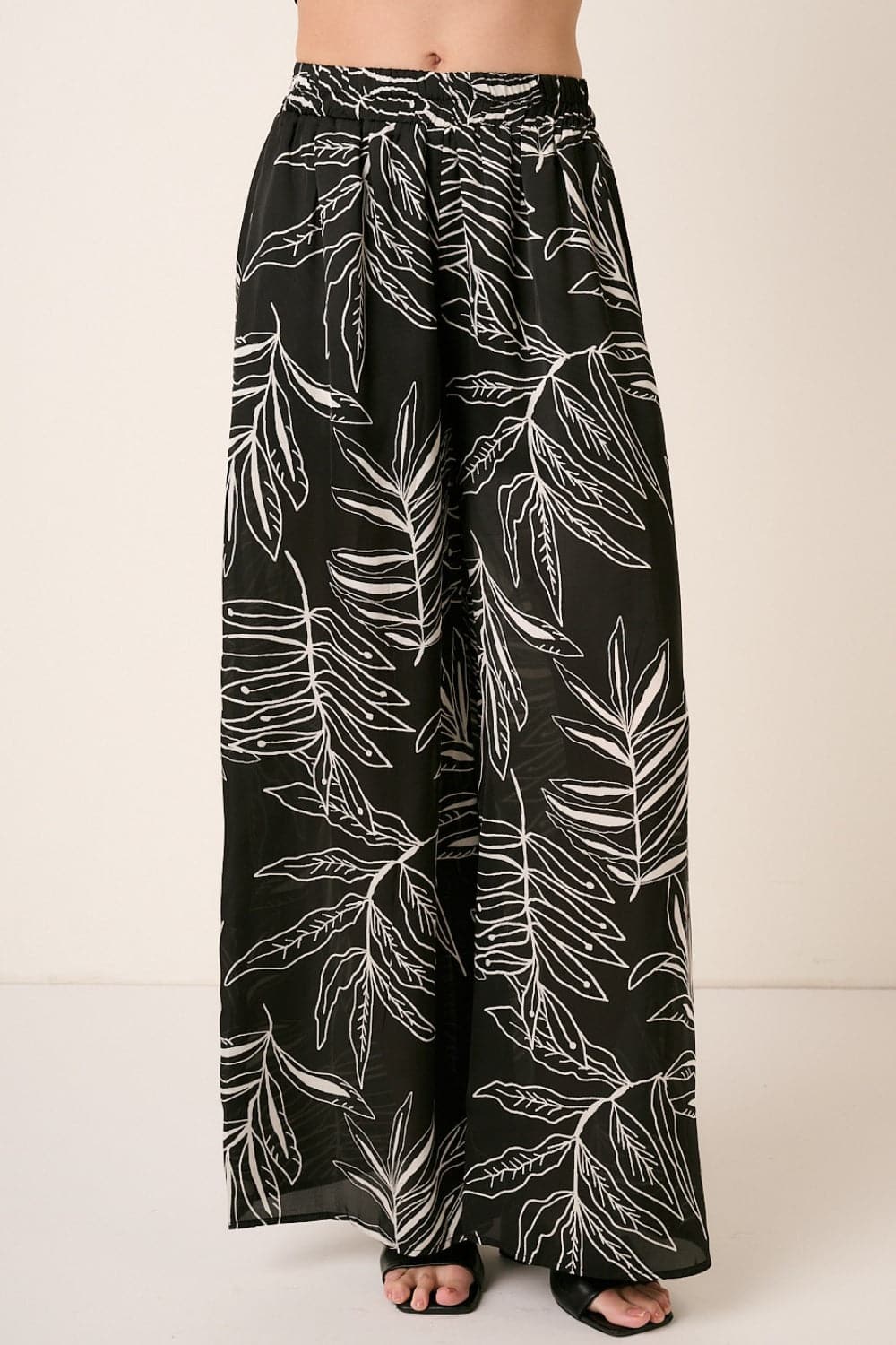 Mittoshop Printed Wide Leg Pants.