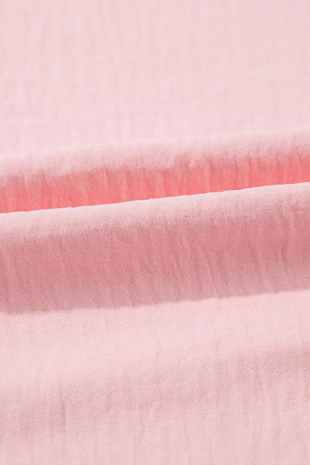 Pink Textured Half Sleeve V Neck Plus Size T Shirt with Chest Pocket - Love Salve 