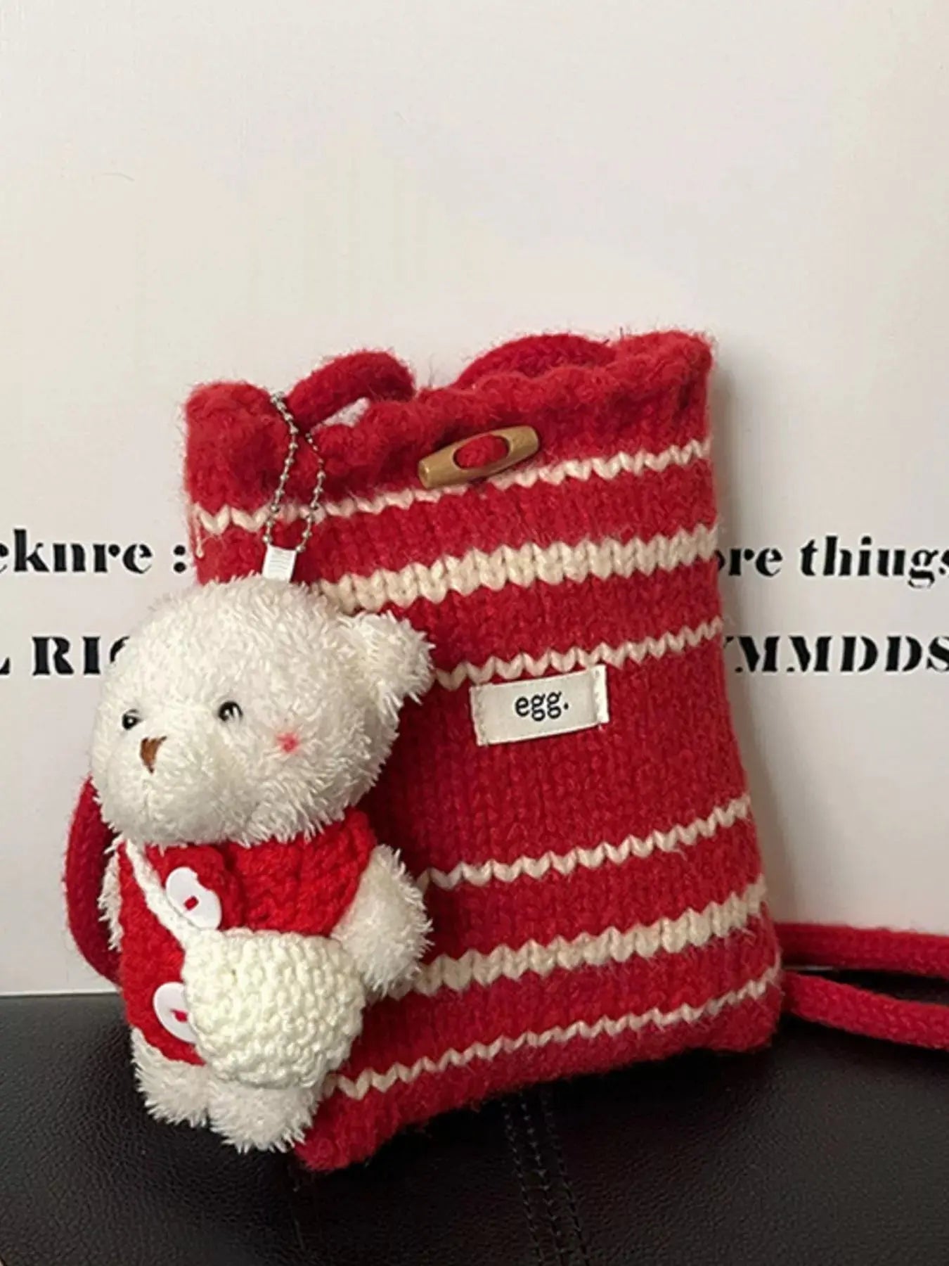 Knitted Striped Crossbody Bag Simply Love