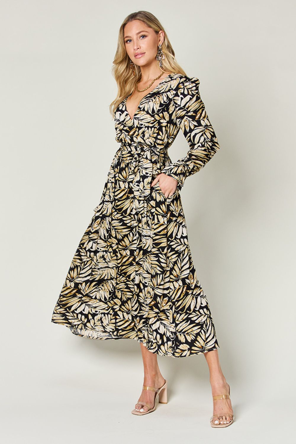 Double Take: Flounce Sleeve Dress