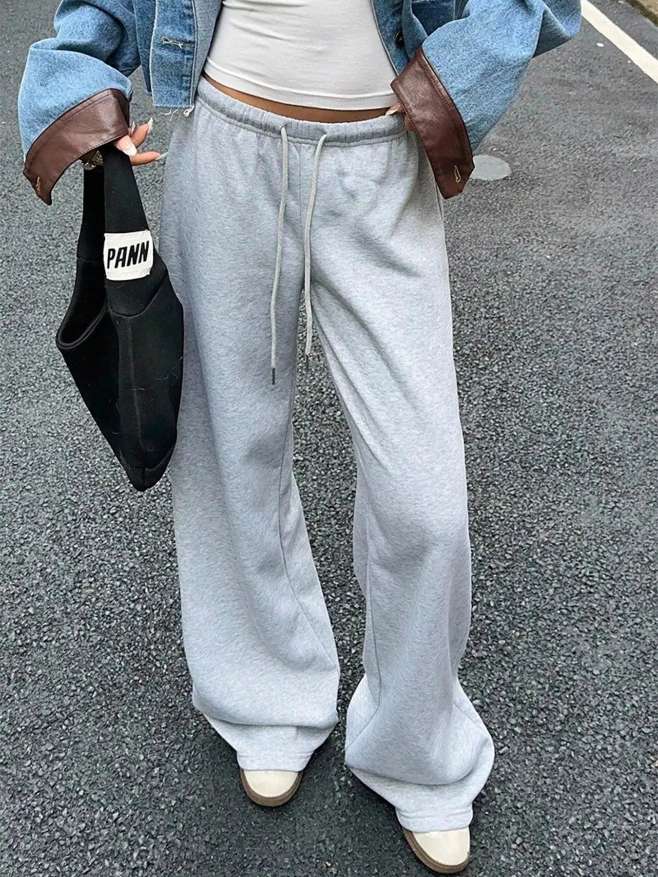 Wide Leg Drawstring Sweatpants Simply Love