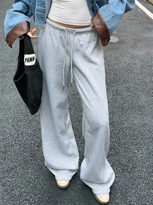 Wide Leg Drawstring Sweatpants Simply Love