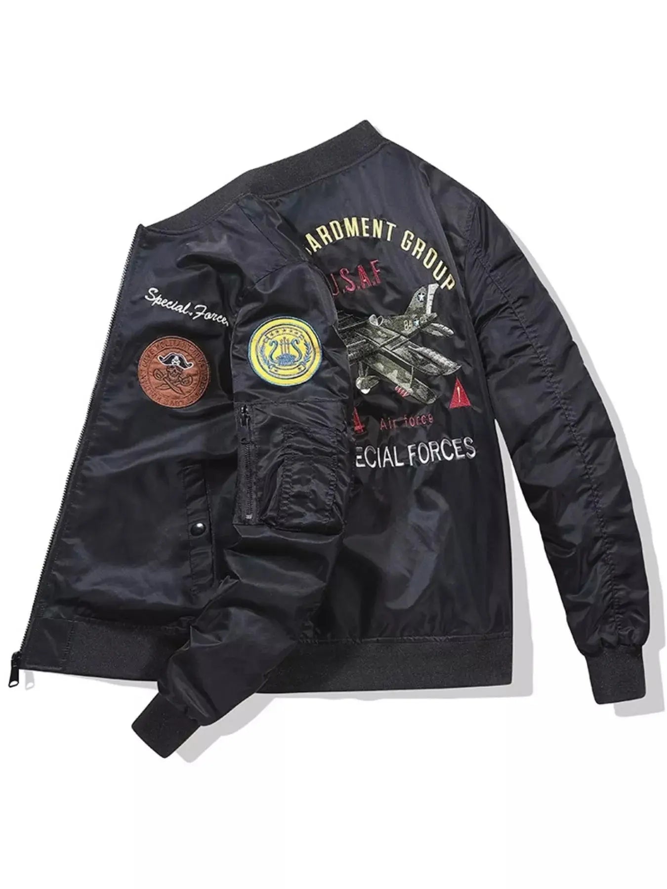 Men's Plus Size Zip Up Bomber Jacket Simply Love