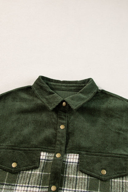 Everyday Plaid Corduroy Jacket