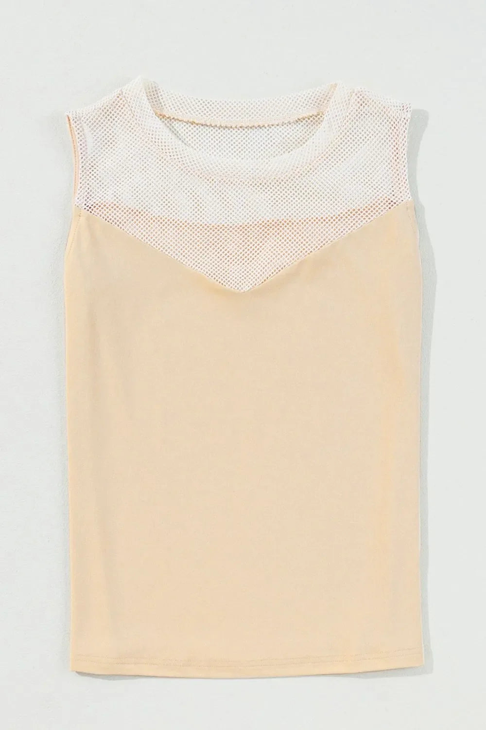 Simply Love: Mesh Tank Top - Stylish Patchwork