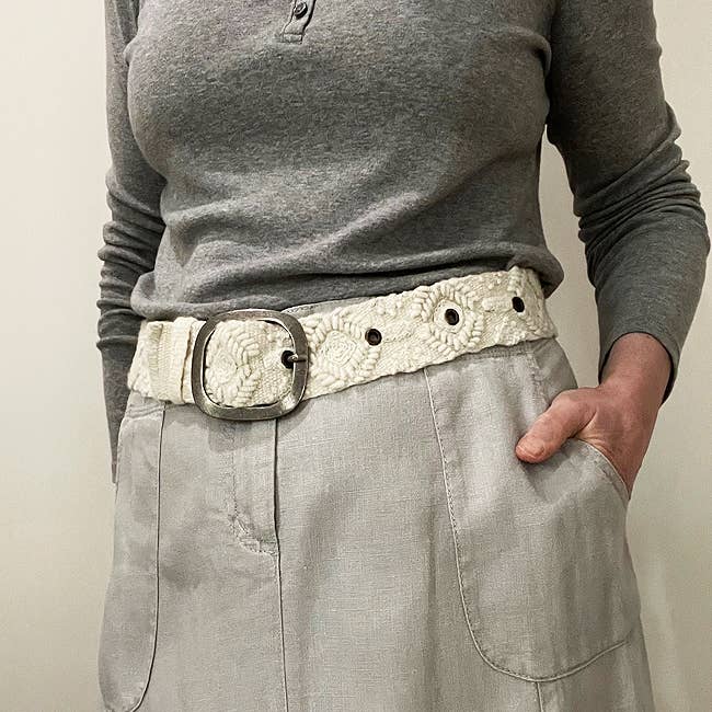 Wandering Clouds Embroidered Wool Belt Handmade Accessory Fitkitty Culture Athleisure Wear, Yoga Wear & Women's Clothing