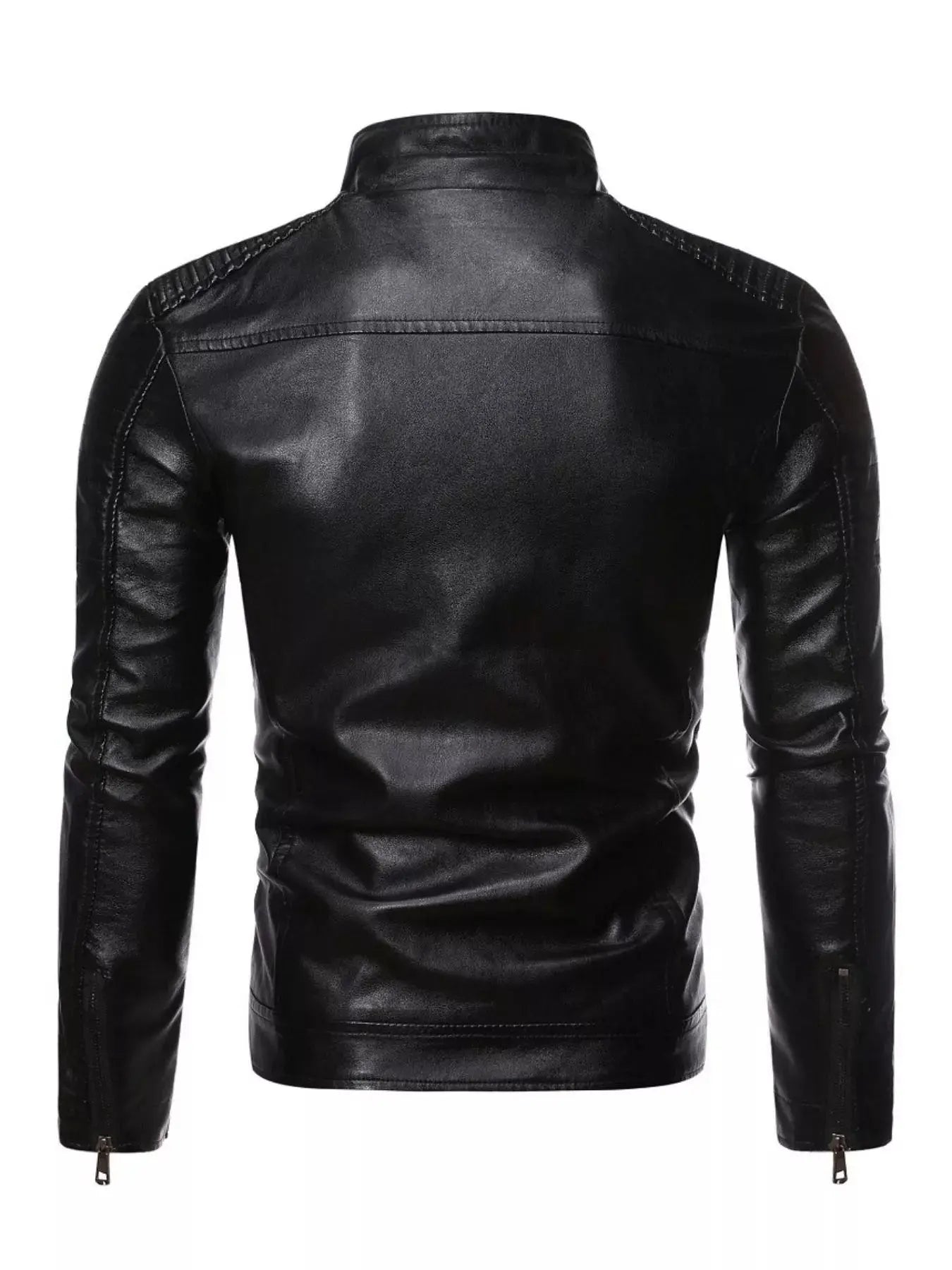 Men's Plus Size Zip Up Leather Moto Jacket Simply Love