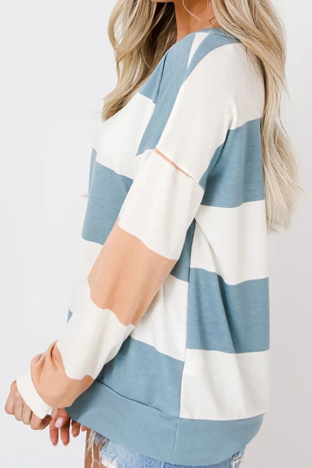 Colorful block long sleeve tee